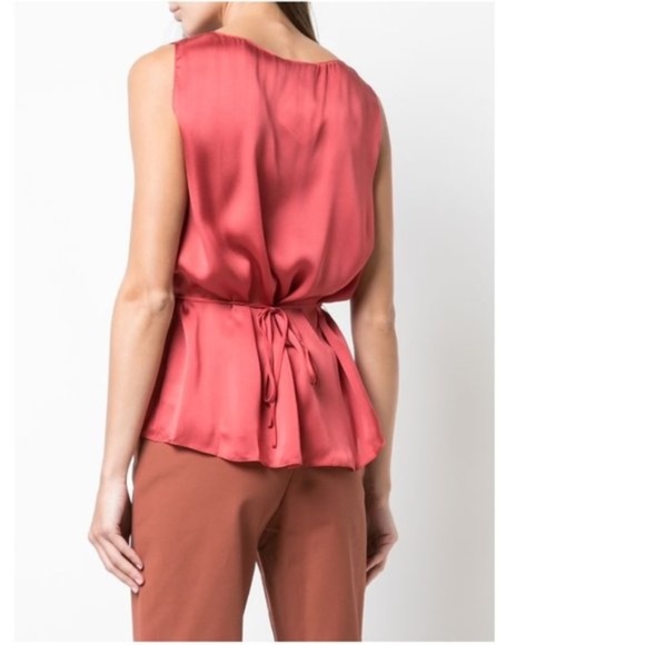 Theory Shirred Silk Top - Picture 2 of 2